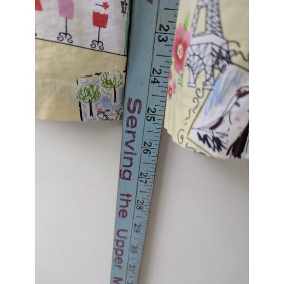 Bonnie Jean Girls Size 6 Yellow PARIS Shopping PRINT Poodle Smocked Dress - Picture 3 of 7